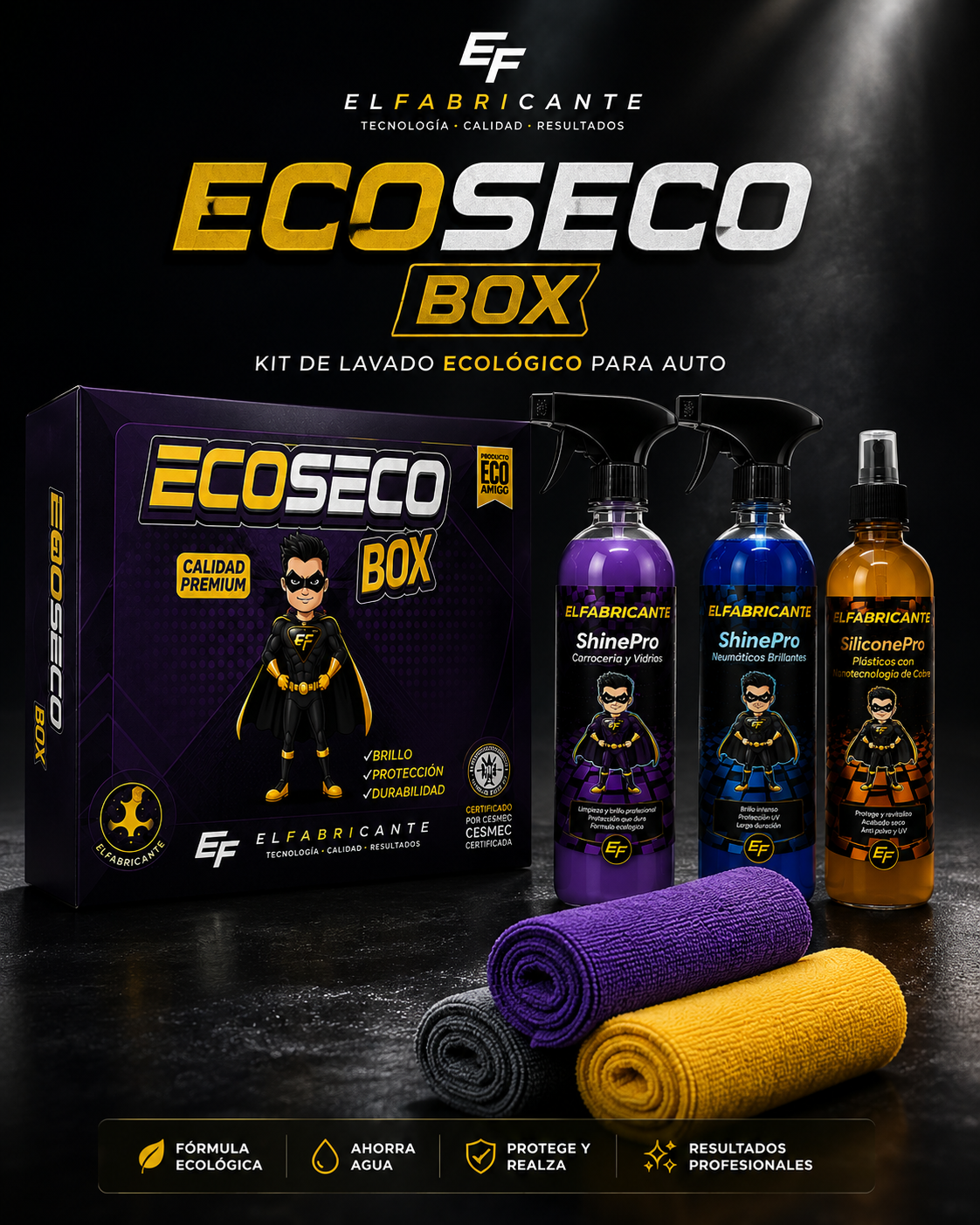 EcoSeco Box | Kit de Lavado Ecológico para Auto