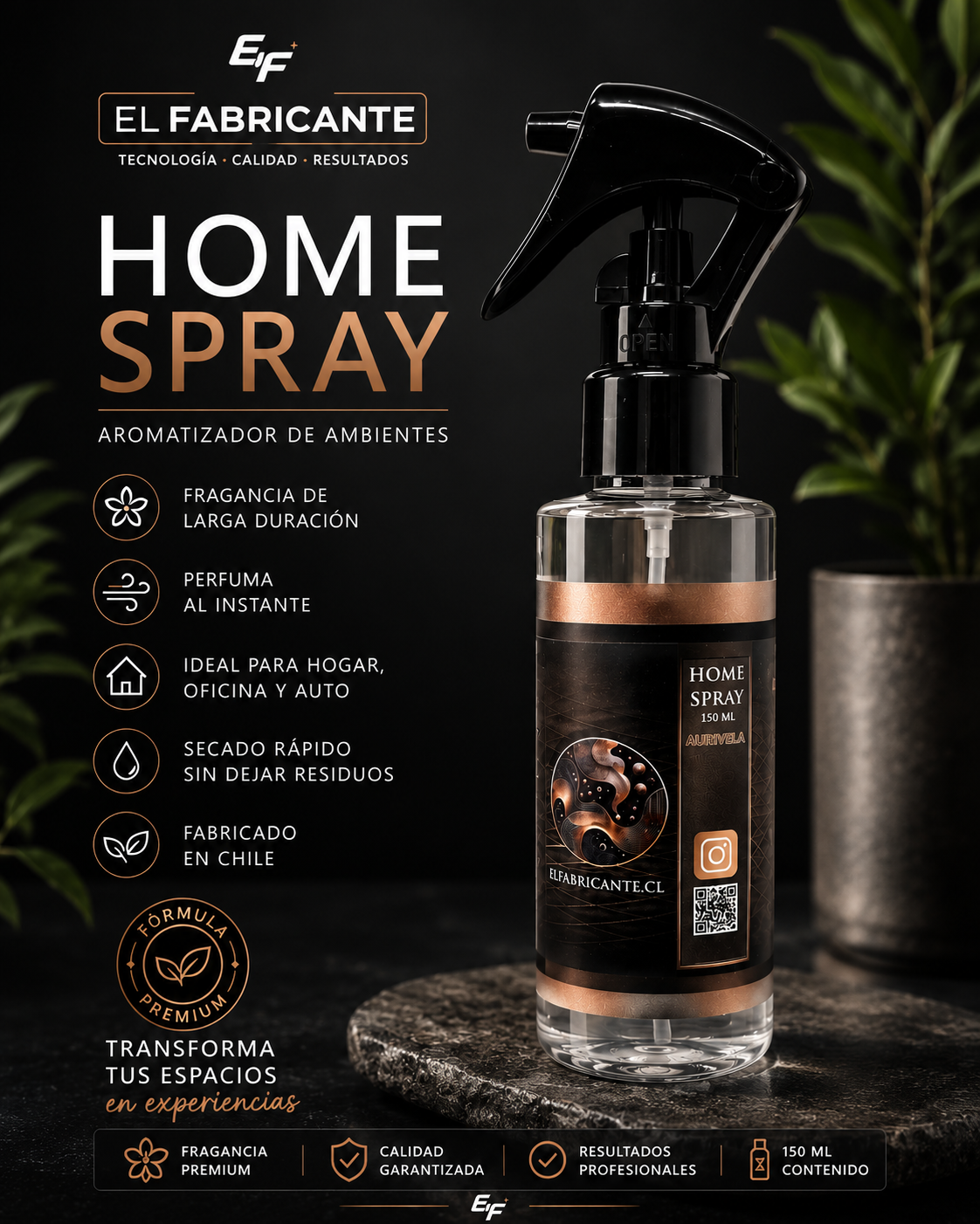 Home Spray 150 ml | Aromatizador de Ambientes