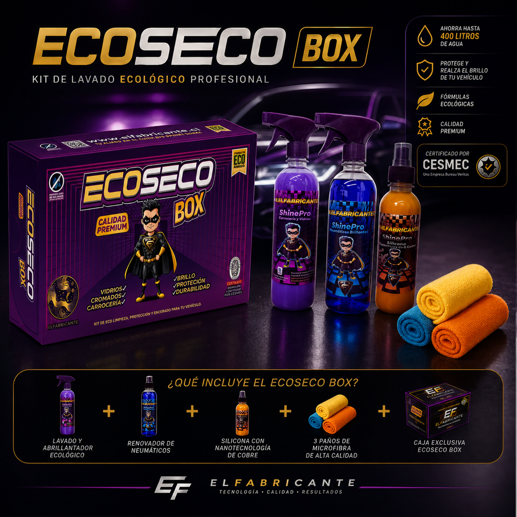 EcoSeco Box | Kit de Lavado Ecológico para Auto