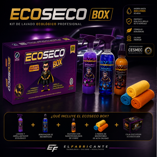 EcoSeco Box | Kit de Lavado Ecológico para Auto