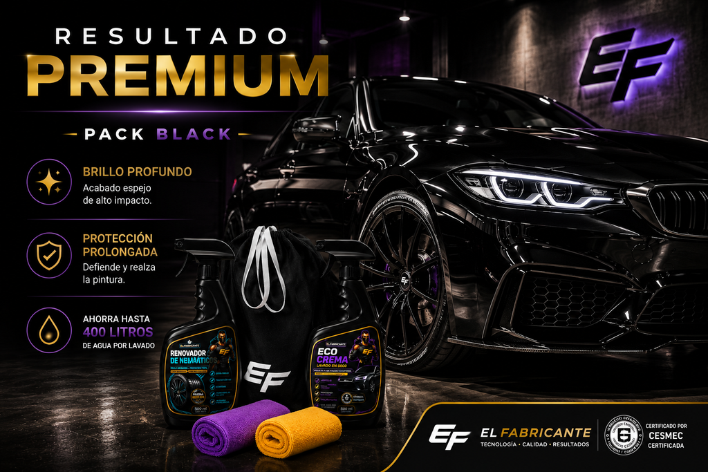 Pack Black | Kit Premium de Lavado Ecológico para Auto